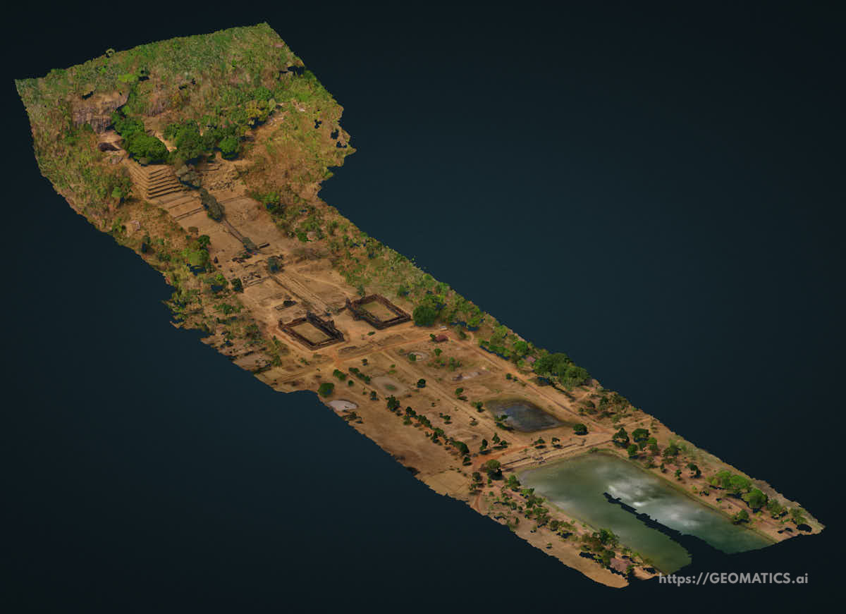 Champasak Laos Vat Phu UNESCO Heritage 3D model